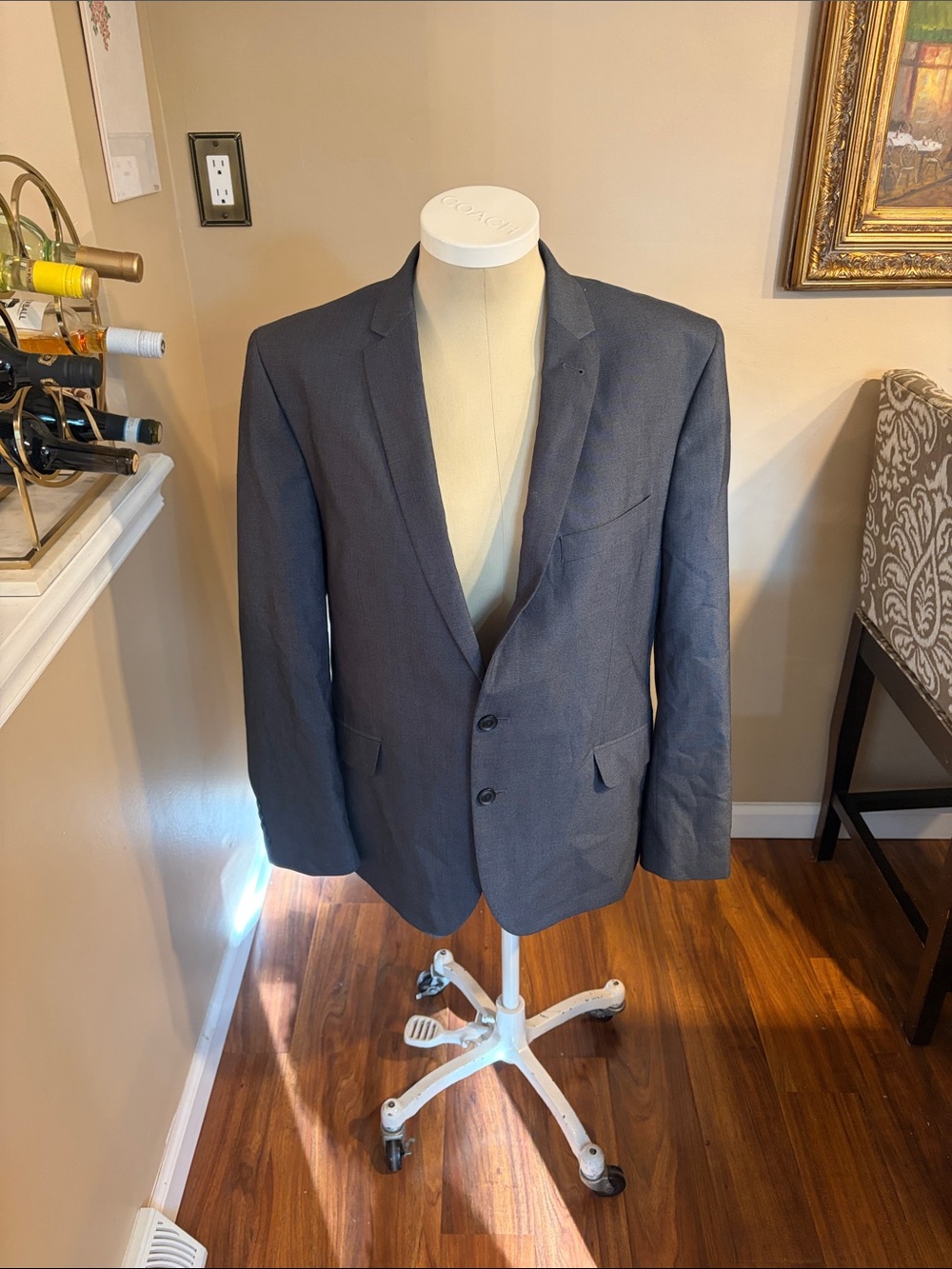 Billy London  Charcoal Gray Two-Button Sport Coat and matching pant